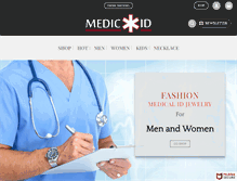 Tablet Screenshot of medical-id-jewelry.com